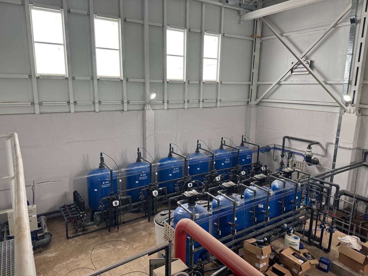 System installation for a meat-processing plant's production needs — photo 11