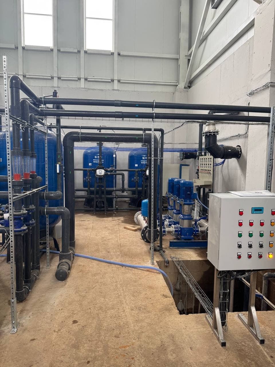 System installation for a meat-processing plant's production needs — photo 9